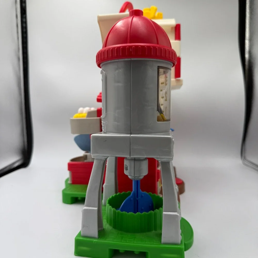 Fisher-Price Little People Caring for Animals Farm Toddler Playset Red White
